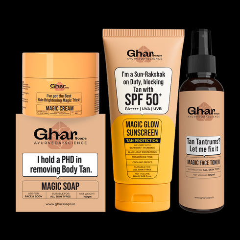 Ghar Soap Magic Cream With Saffron | Niacinamide For De-Tan | Skin Brightening